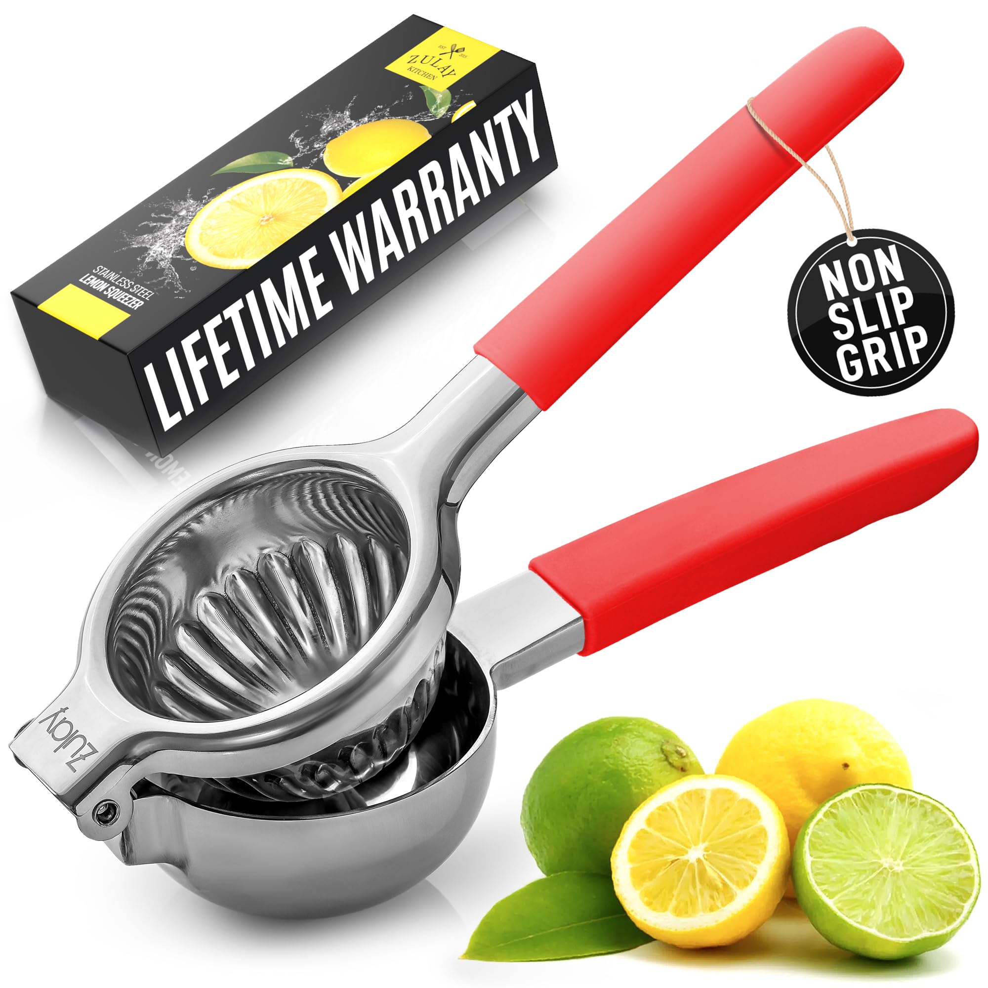 Amazon.com: Zulay Lemon Squeezer Stainless Steel with Premium